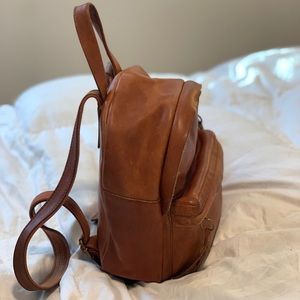 Brown Leather Madewell Backpack